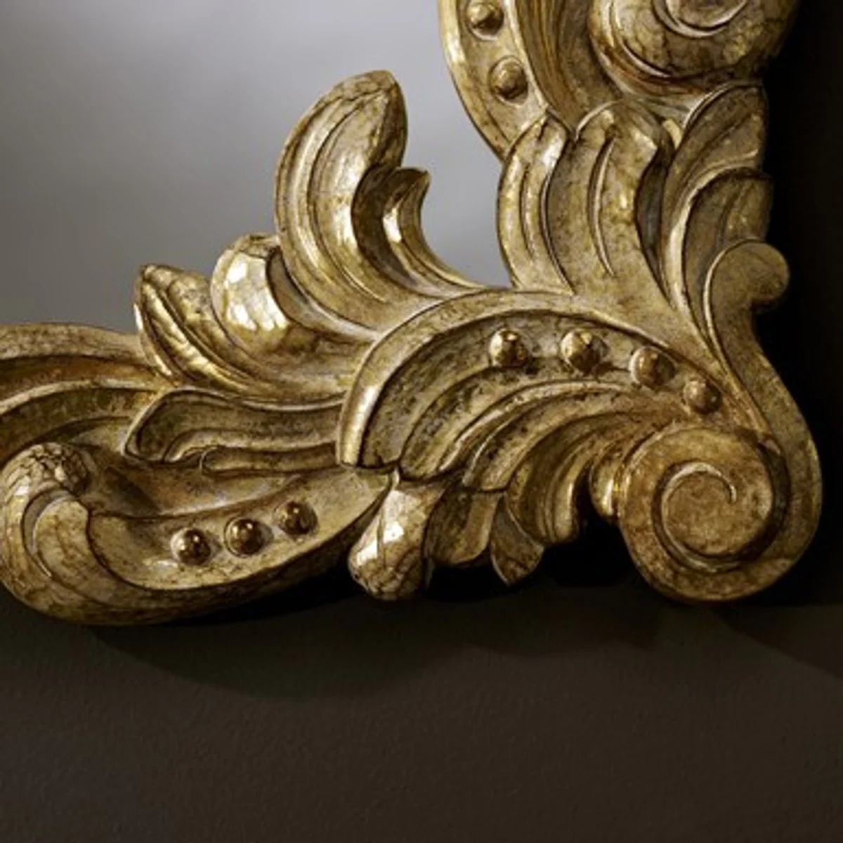 Baroque wall mirror antique style gold 92 x 110 cm - Baroque mirror