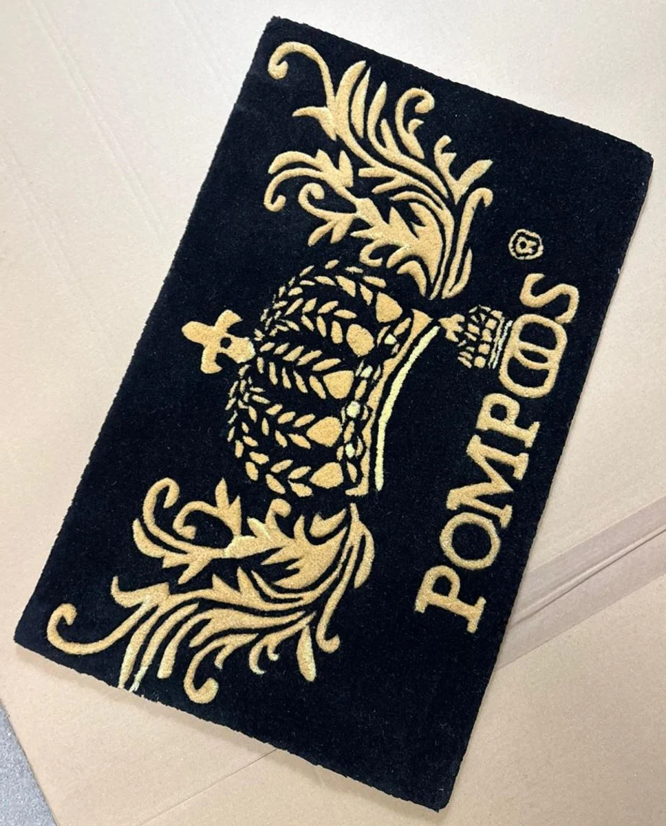 Pompöös by Fußmatte Krone von Harald Glööckler Schwarz / Gold 80 x 50 cm