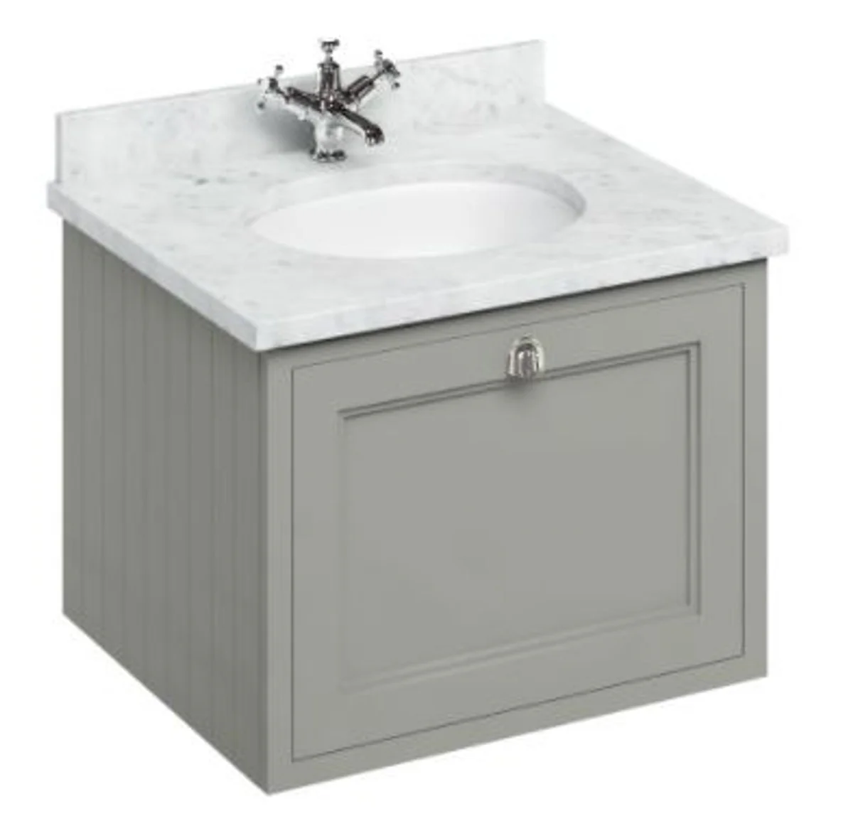 Luxury wall-mounted washbasin / washbasin with marble top and drawer - Luxury collection