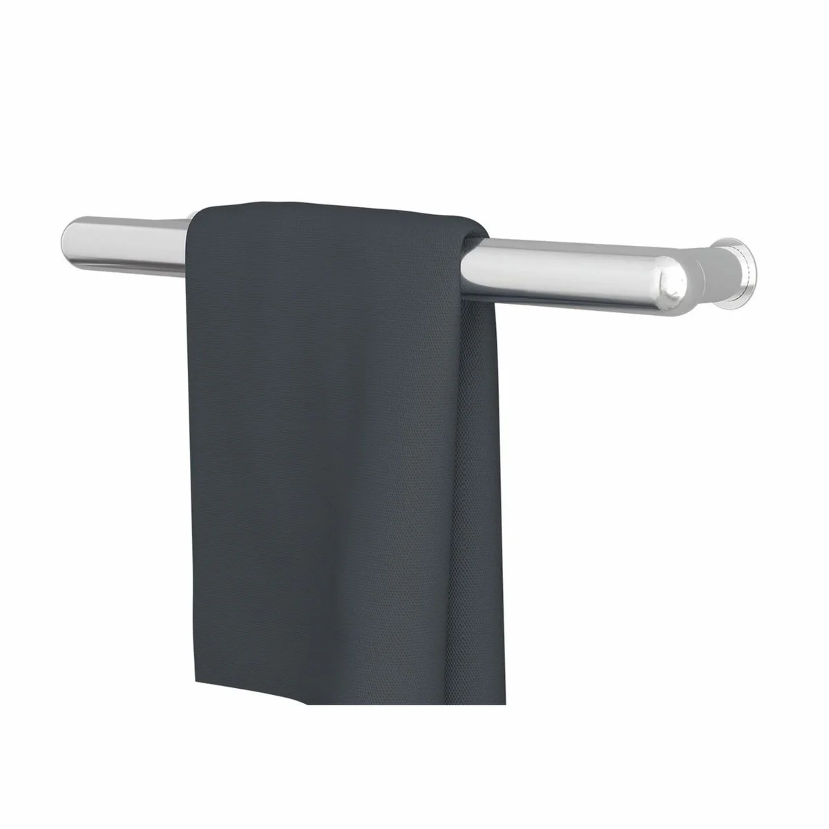 Luxury Bathroom Towel Warmer Silver Shiny 58 cm - Bathroom Accessories