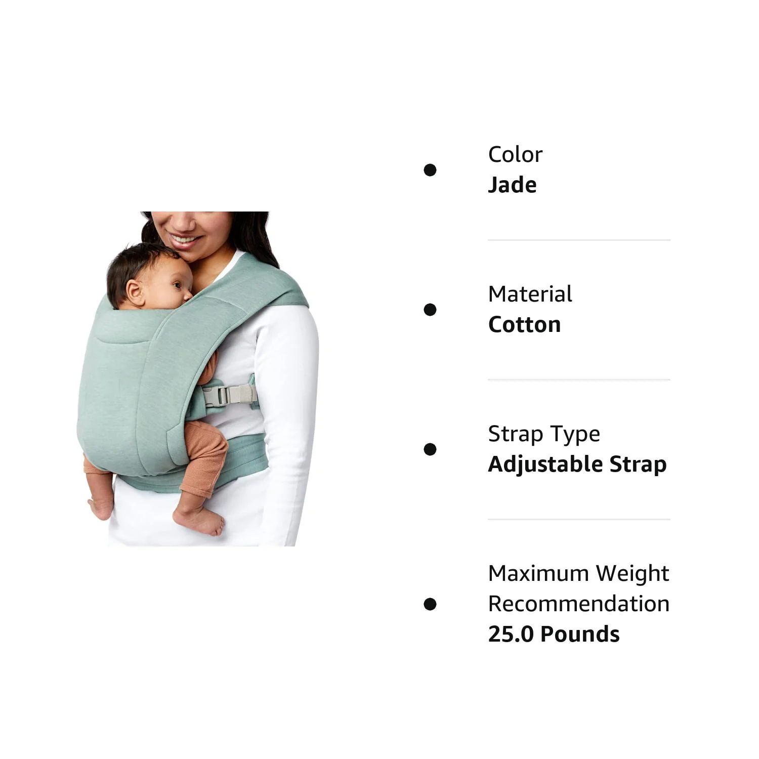 Embrace Cosy Newborn Essentials Babytragetuch (3–10 kg), Ponte-Strick, Blush Pink