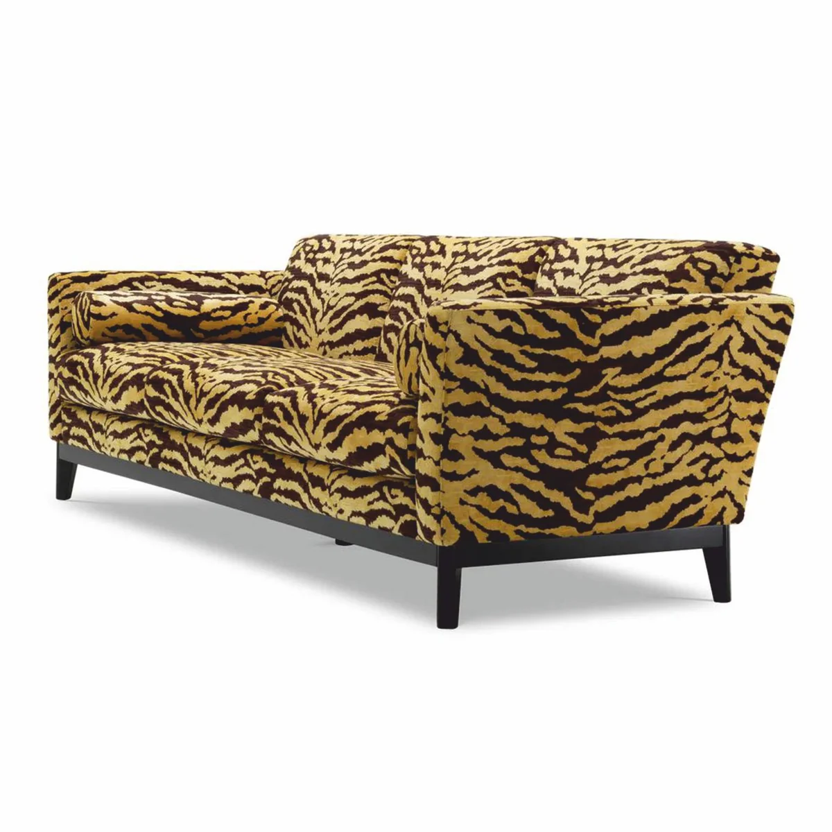 Luxury Sofa with Tiger Pattern Yellow / Brown / Black 239 cm - Living Room & Hotel Furniture