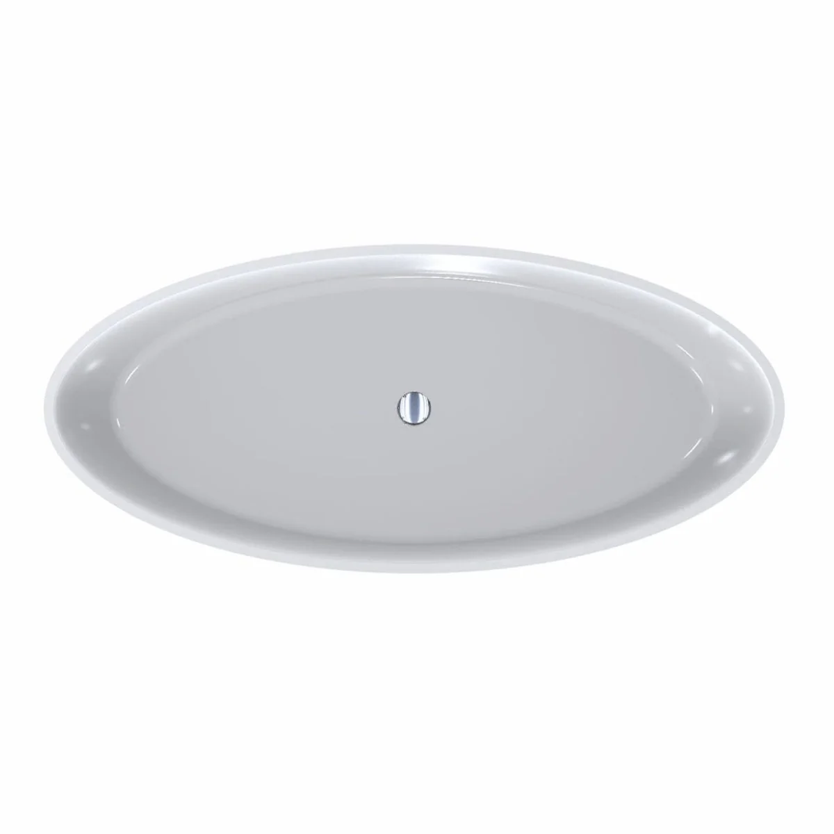 Luxury bathtub high gloss white 180 cm - bathroom furniture