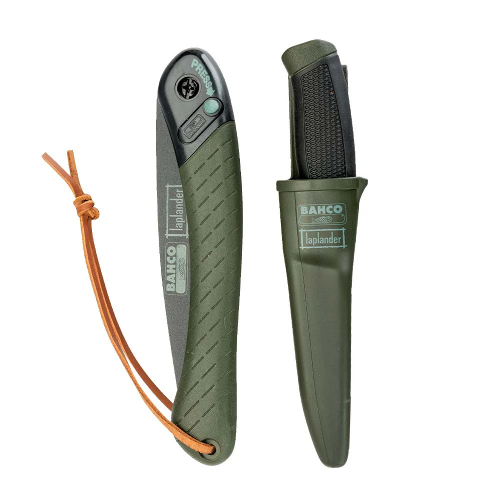 Pack Bahco Laplander - Serrucho plegable + cuchillo escandinavo buschcraft