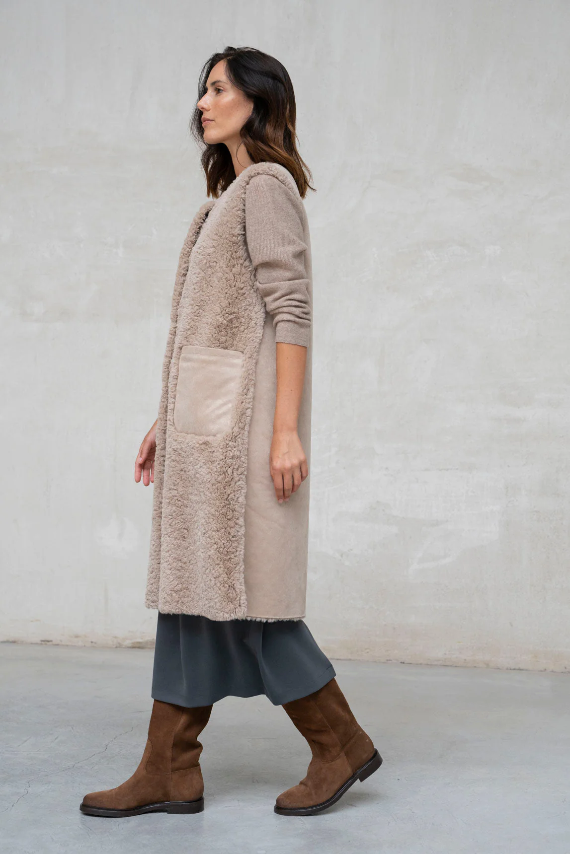 Rivera-Spanien Chaleco reversible Laina-Arena