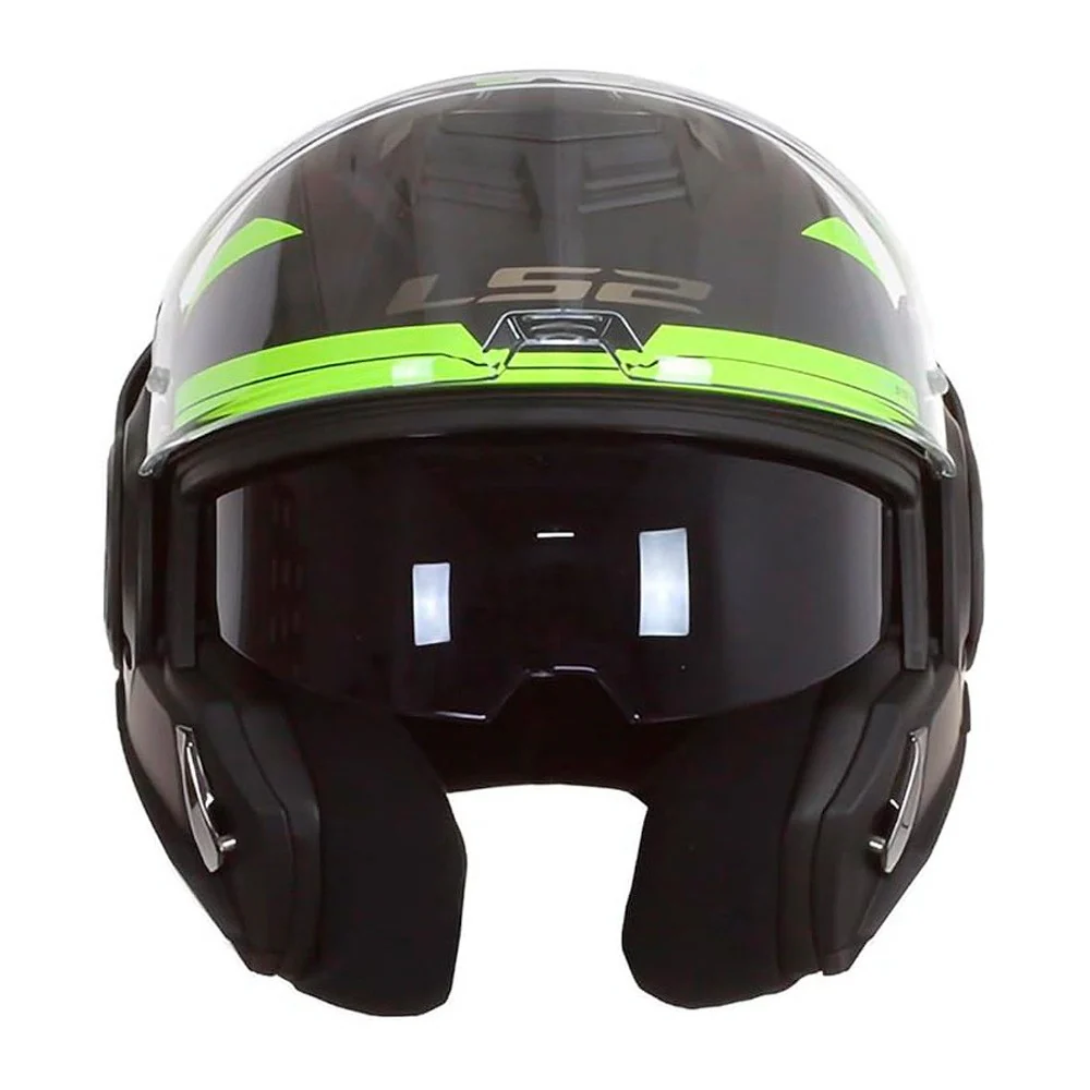 LS2 FF906 ADVANT REVO MODULAR HELMET MATTE BLACK / YELLOW