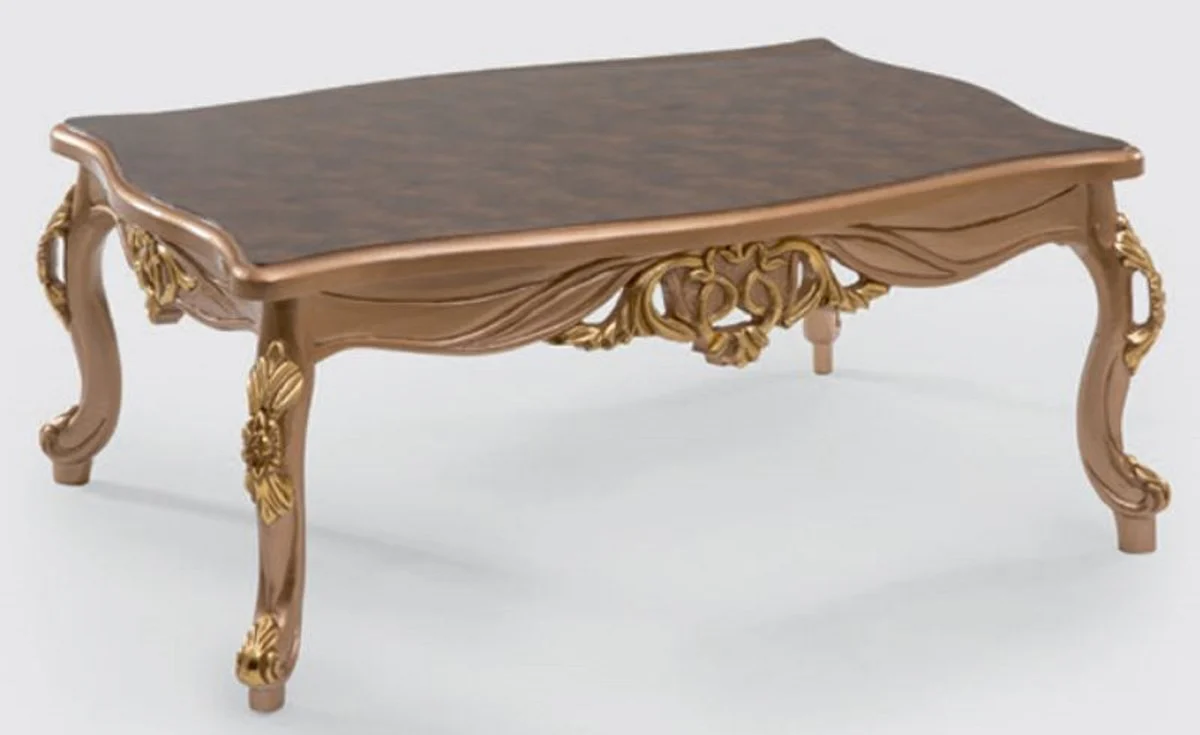 Luxury Baroque Living Room Set Purple / Gray / Gold - 2 Sofas & 2 Armchairs & 1 Coffee Table - Handcrafted Living Room Furniture in Baroque Style - Noble & Magnificent