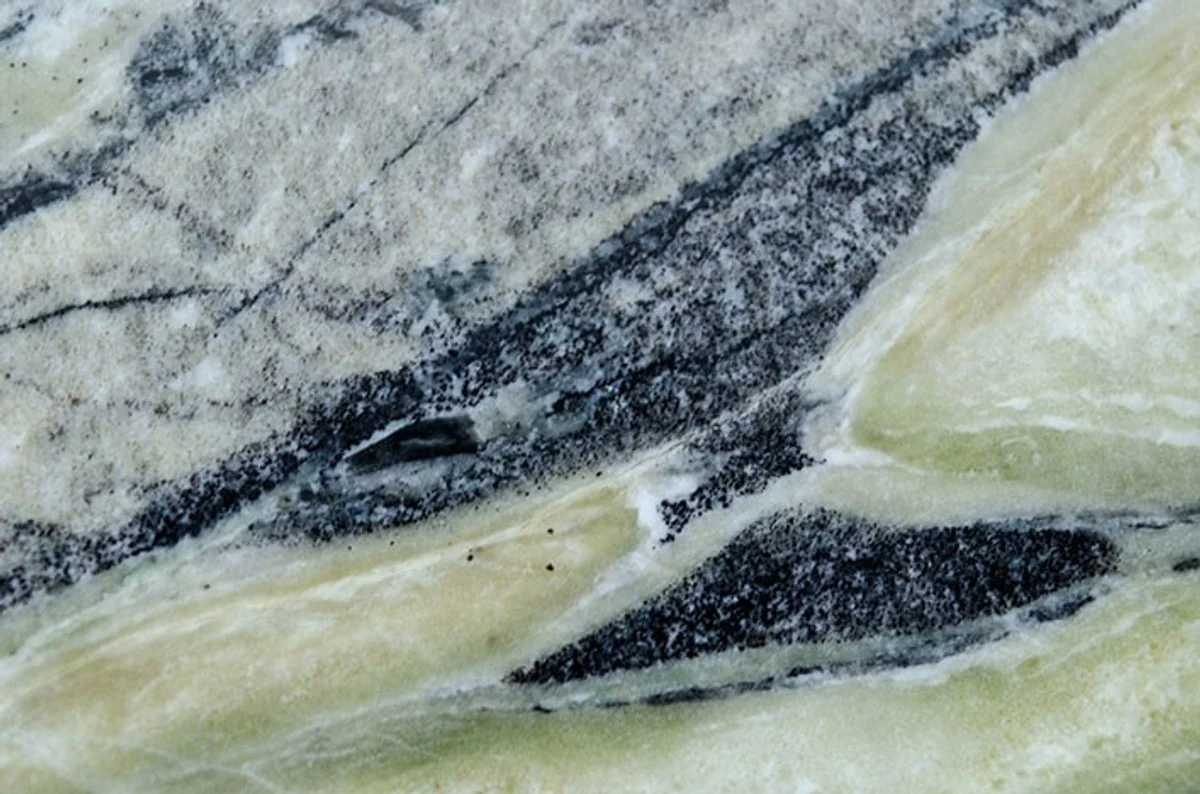 Art Deco side table gold metal / marble 35 x 35 cm - Art Nouveau table - furniture flower table