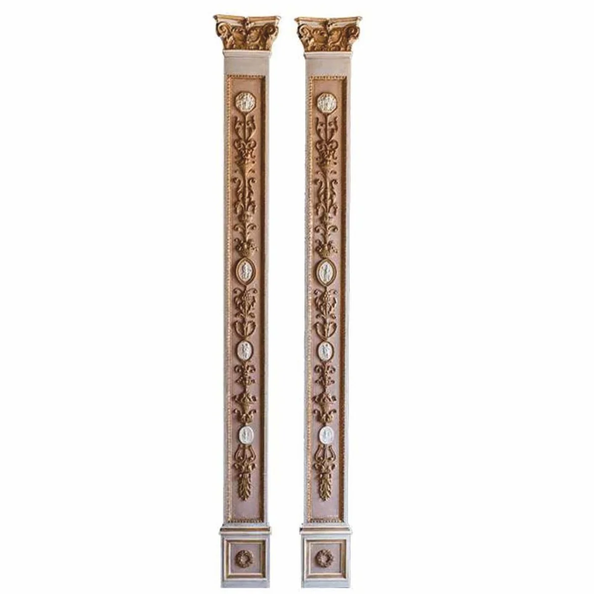 Luxus Barock Pilaster Set H. 229 cm - Barock Interior - Made in Italy