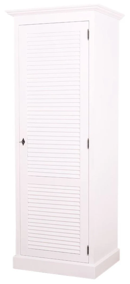 Country house style bedroom cupboard / wardrobe with door white 76 x 59 x H. 200 cm - bedroom furniture