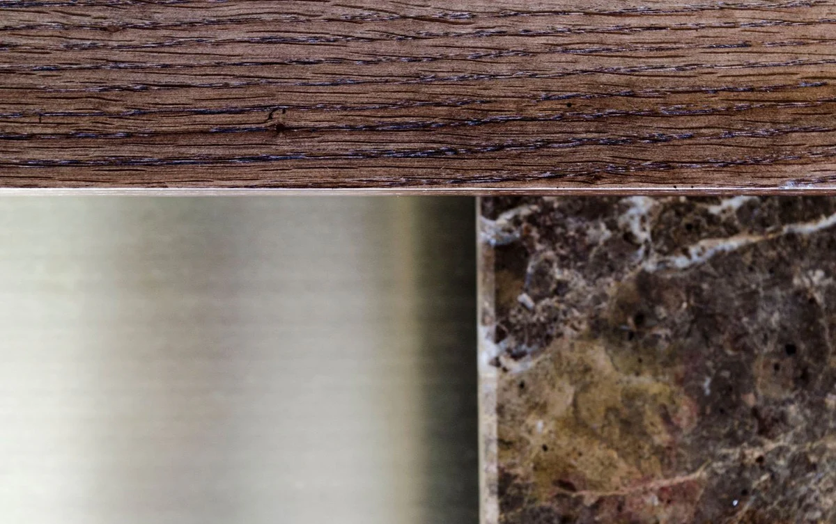 Luxury coffee table gold 100 x 100 x H. 39.5 cm - designer living room table