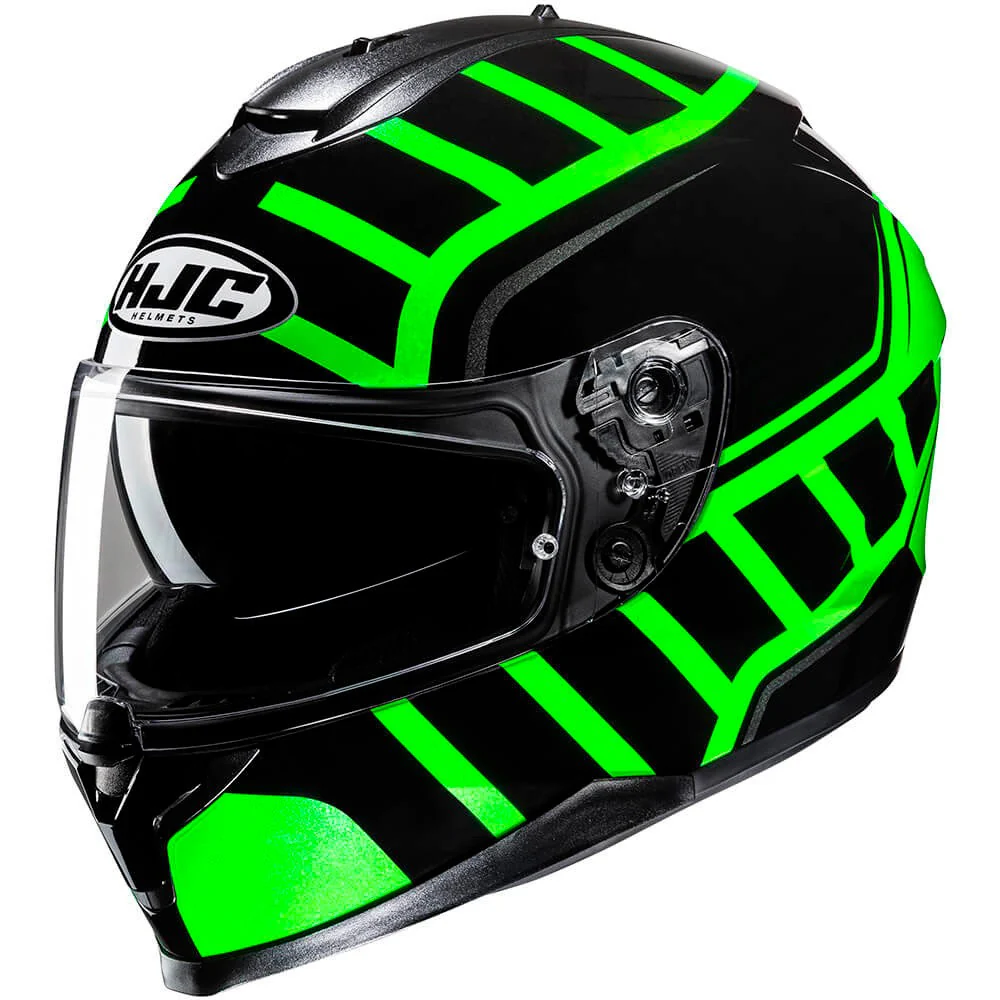 CASCO HJC C70N HOLT - NEGRO / FLUOR