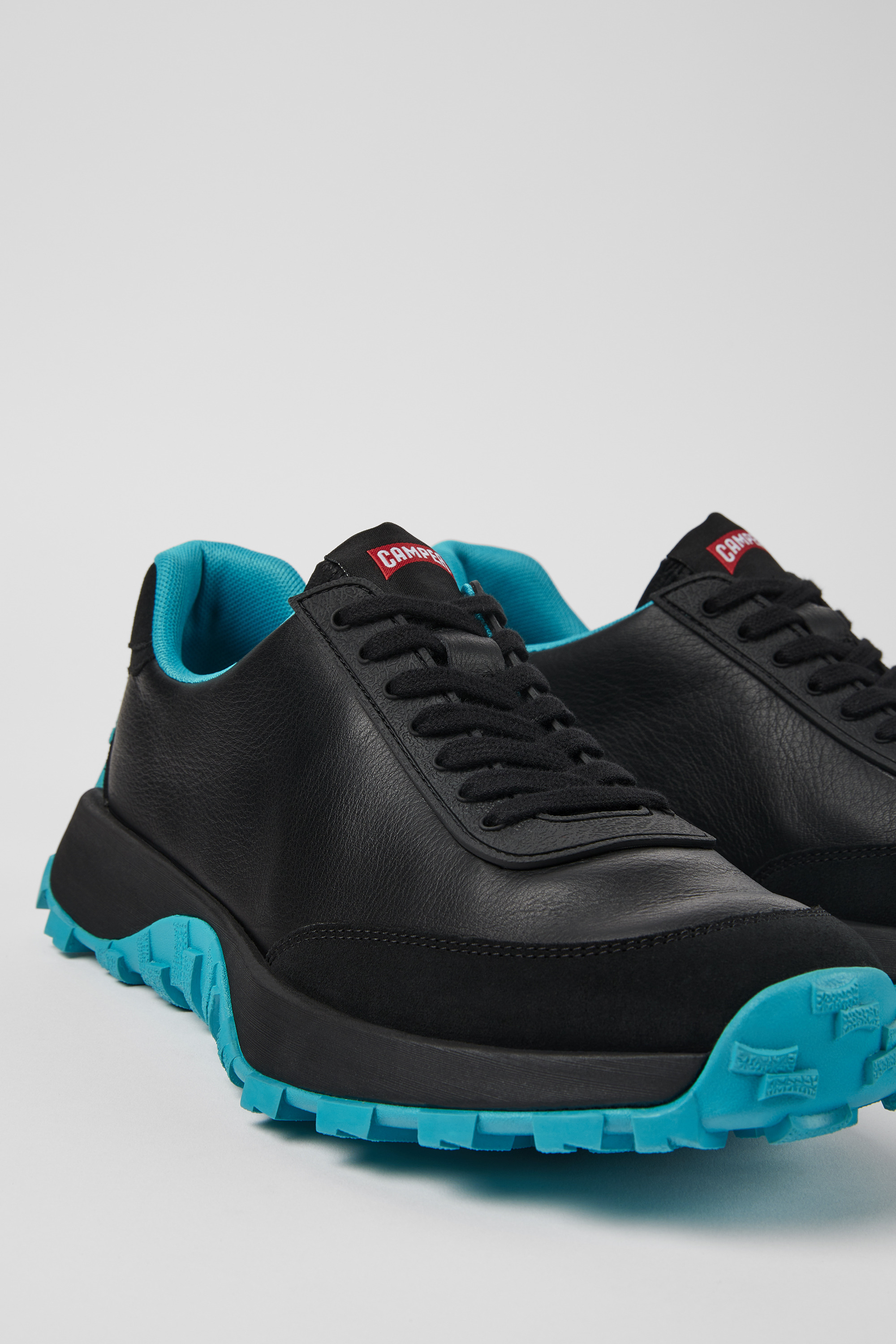 Drift Trail VIBRAM - Schwarzes Leder und Nubuck Turnschuhe für Herren