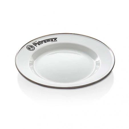 Petromax Enamel Teller Set - Pack of 2 white enamel plates