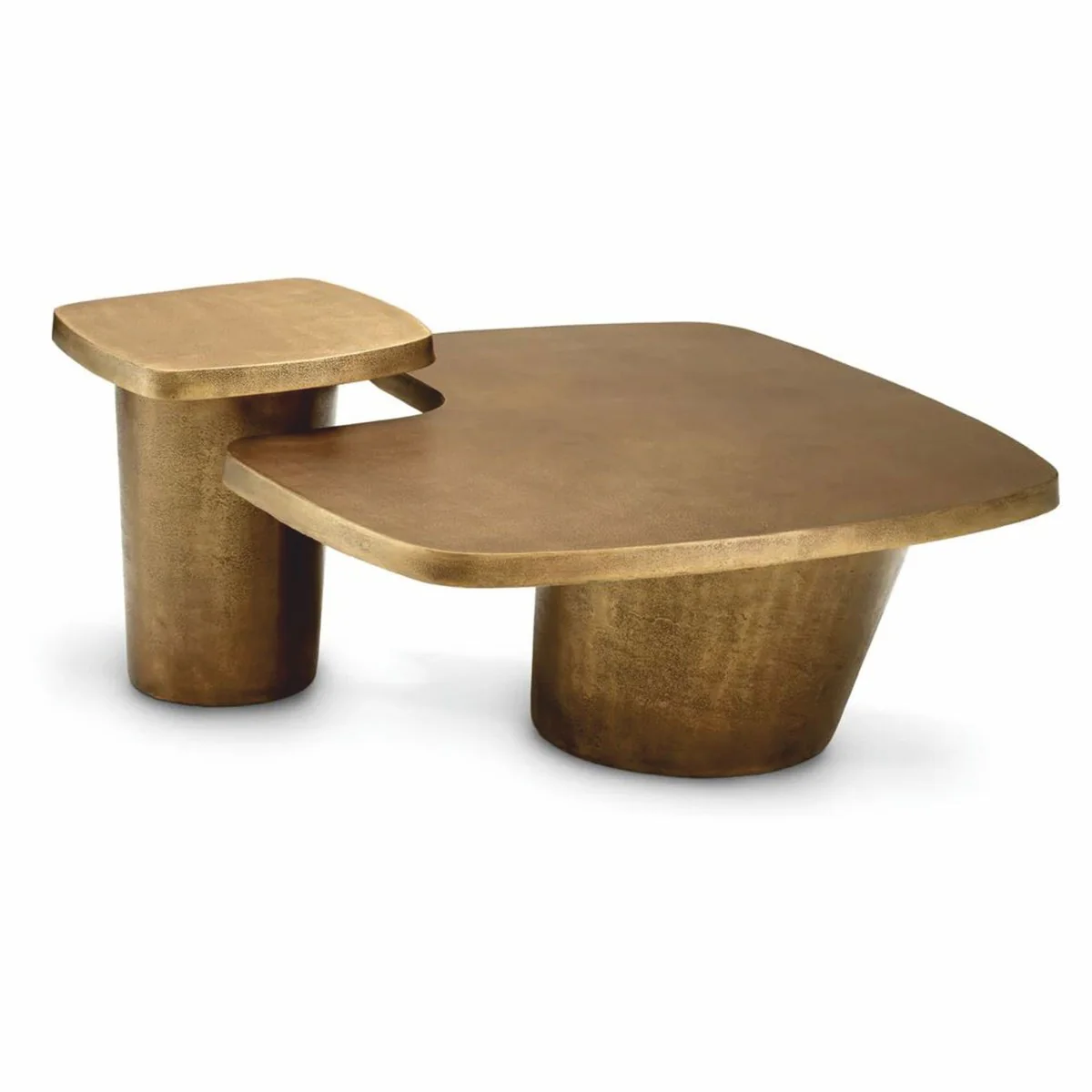 Luxury Aluminum Coffee Table Set Vintage Brass - Hotel & Living Room Furniture