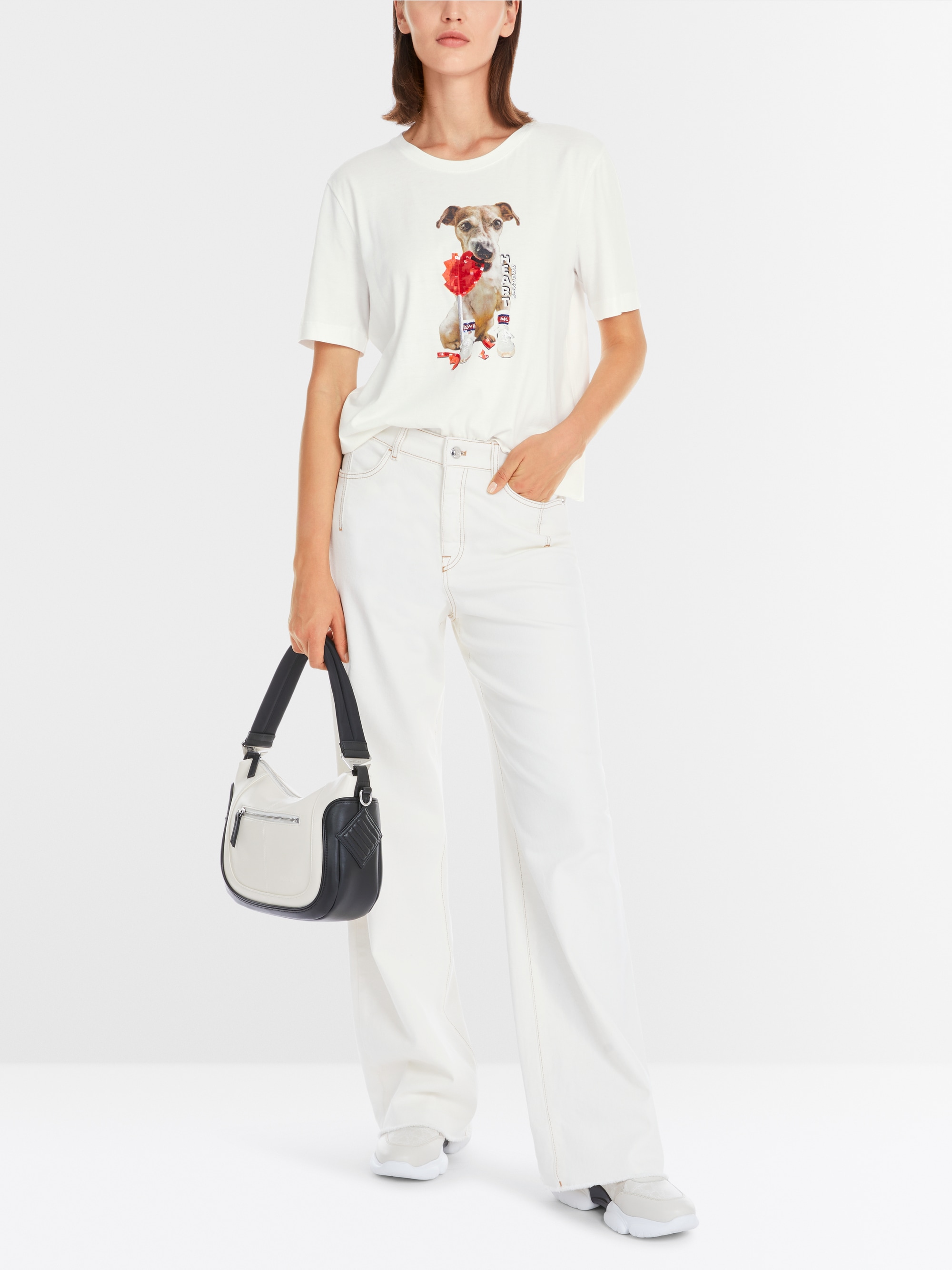 Marc-Cain T-Shirt aus reiner Baumwolle