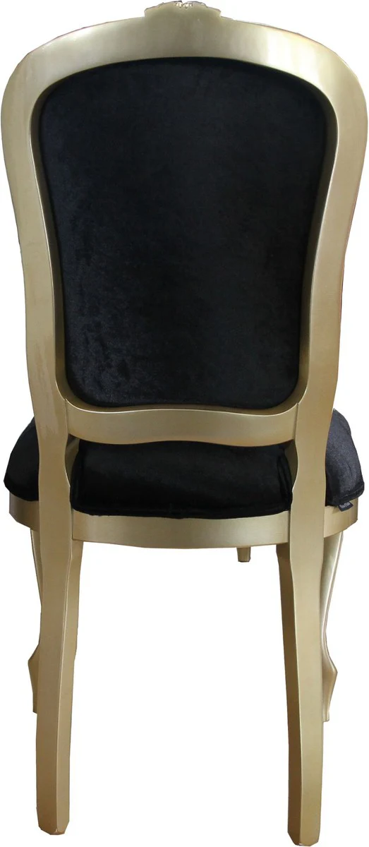 Luxury Baroque Dining Chair Gold / Black Mod2 - Luxury Quality - Hotel Furniture