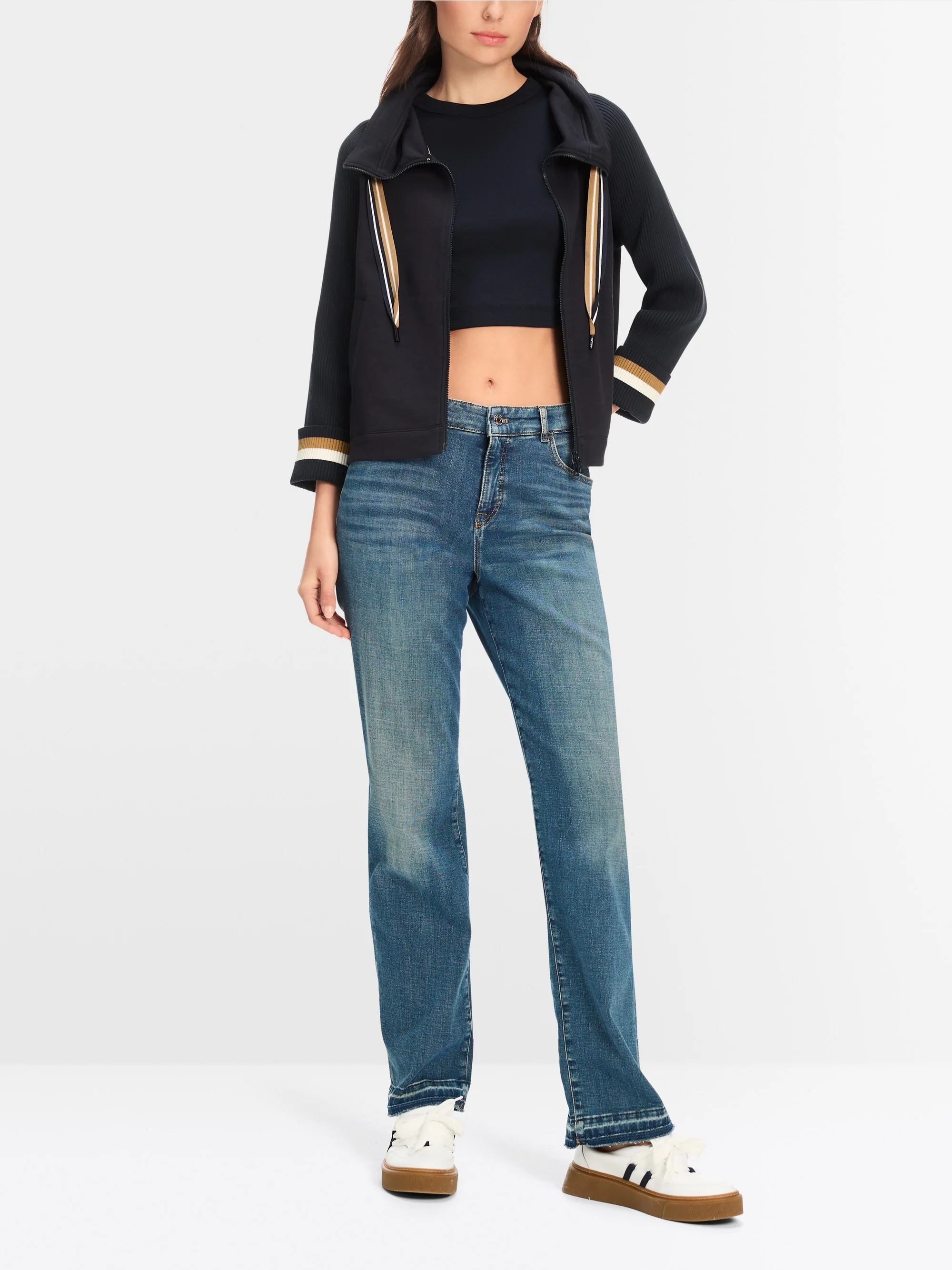 Marc-Cain Lockere Jacke aus Mischgewebe