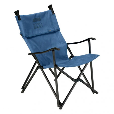 Grand Canyon EL TOVAR HIGHBACK - High folding chair with blue armrests