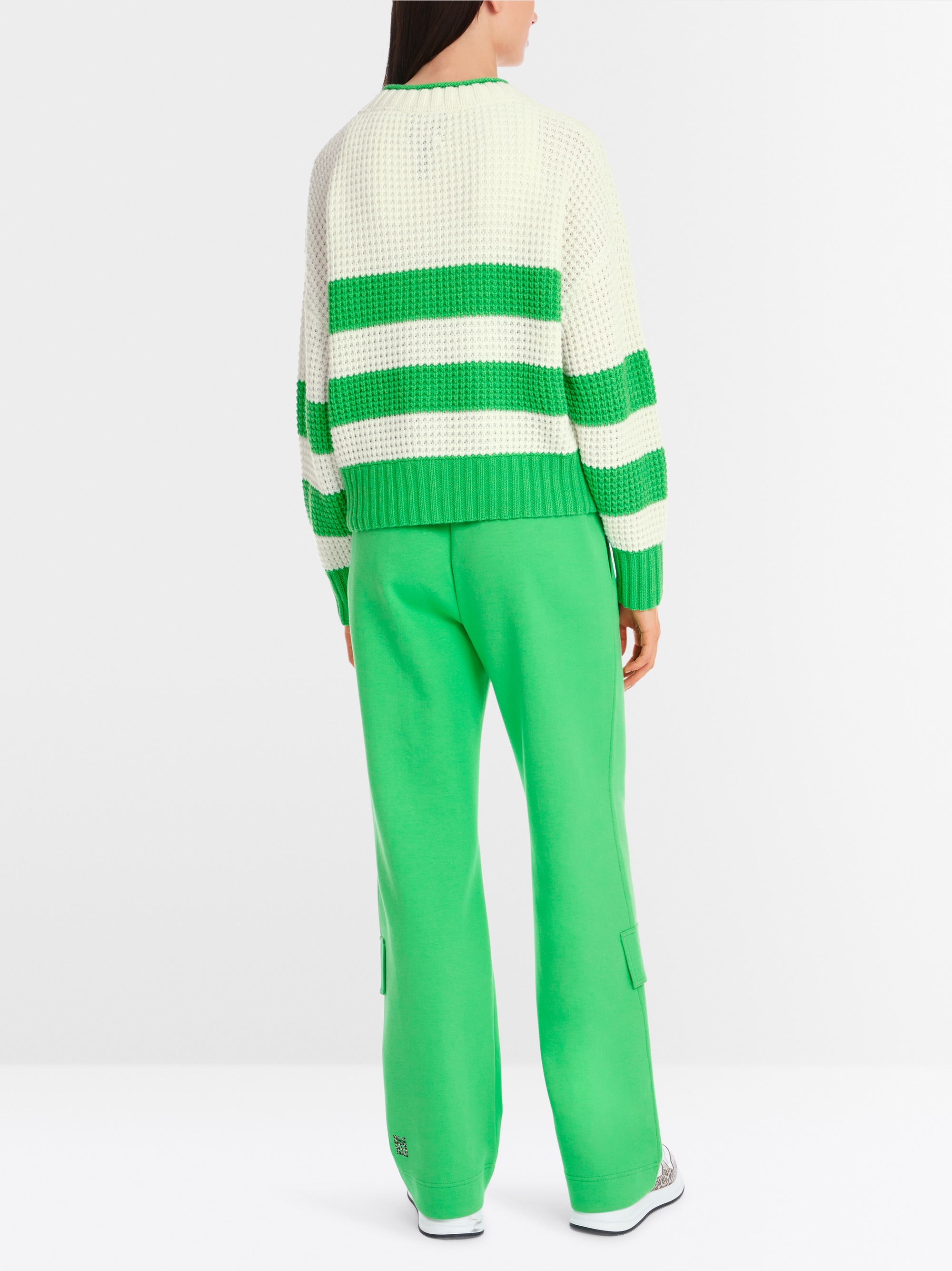 Marc-Cain Gestreifter Cardigan – Gestrickt in Deutschland