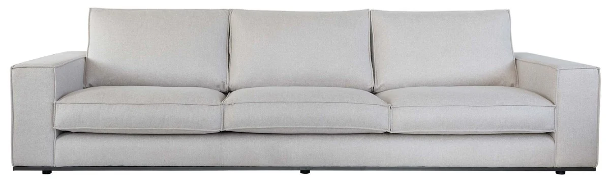 Luxury sofa gray 285 x 106 x H. 83 cm - living room sofa - hotel sofa - living room furniture - hotel furniture - luxury furniture