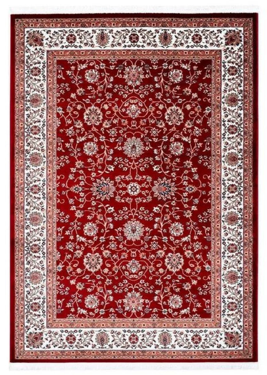 Wohnzimmer Teppich mit orientalischen Ornamenten Rot / Mehrfarbig - Verschiedene Größen
