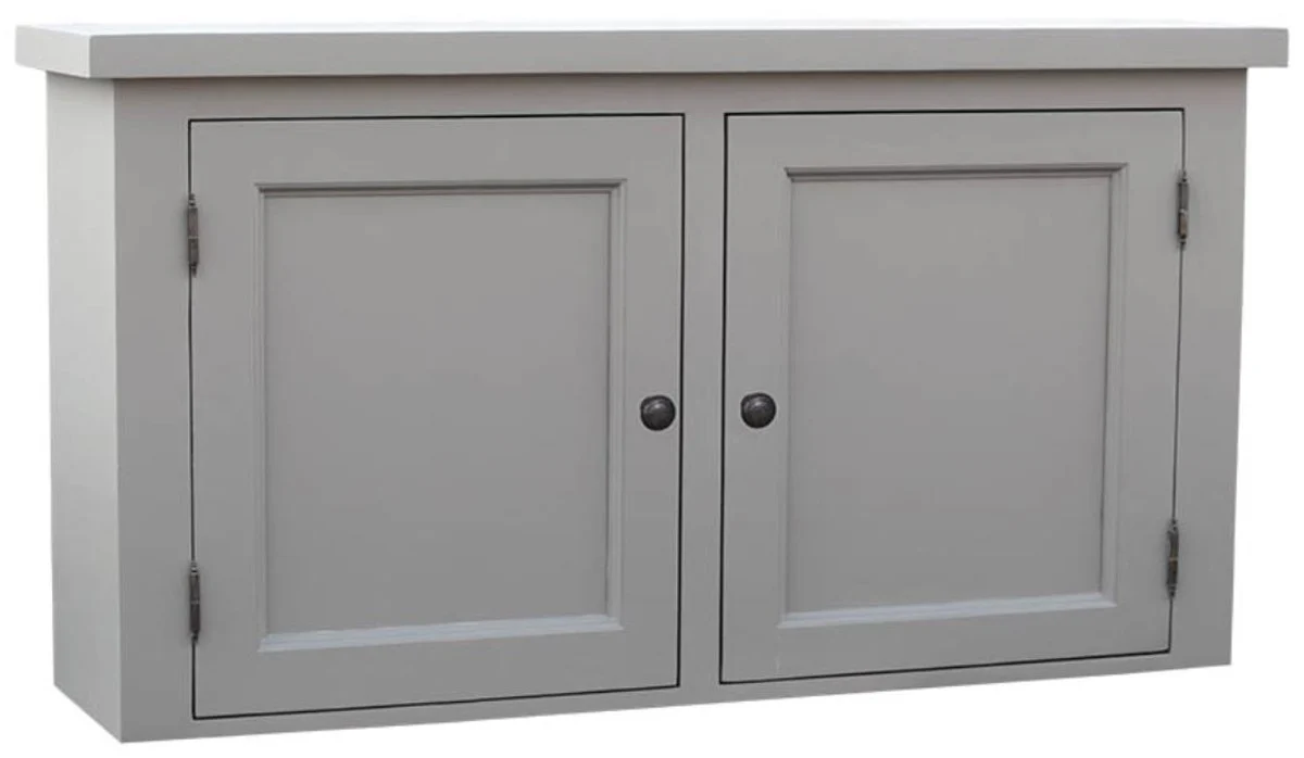 Country house style kitchen wall cabinet gray 120 x 31 x H. 65 cm - country house style kitchen cabinet with 2 doors