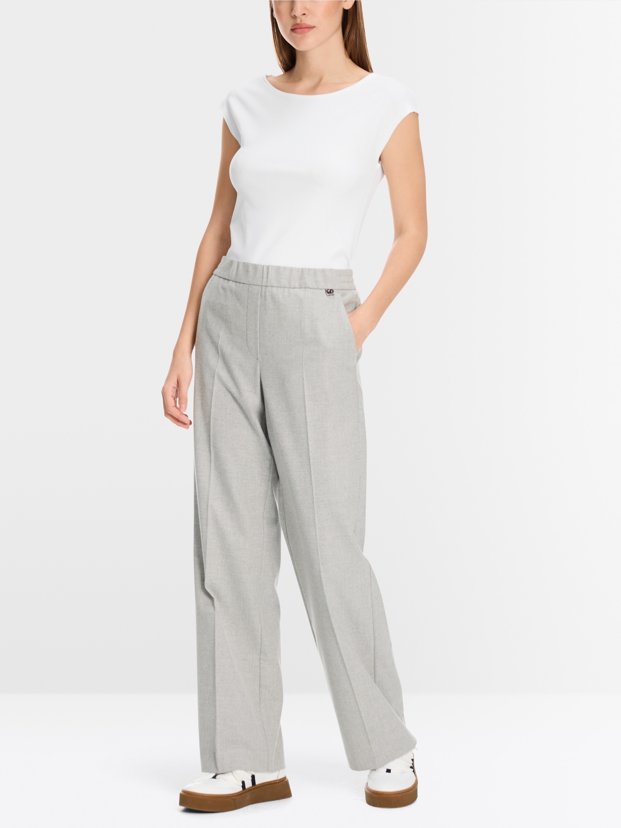 Marc-Cain Basic-Top mit weitem Ausschnitt