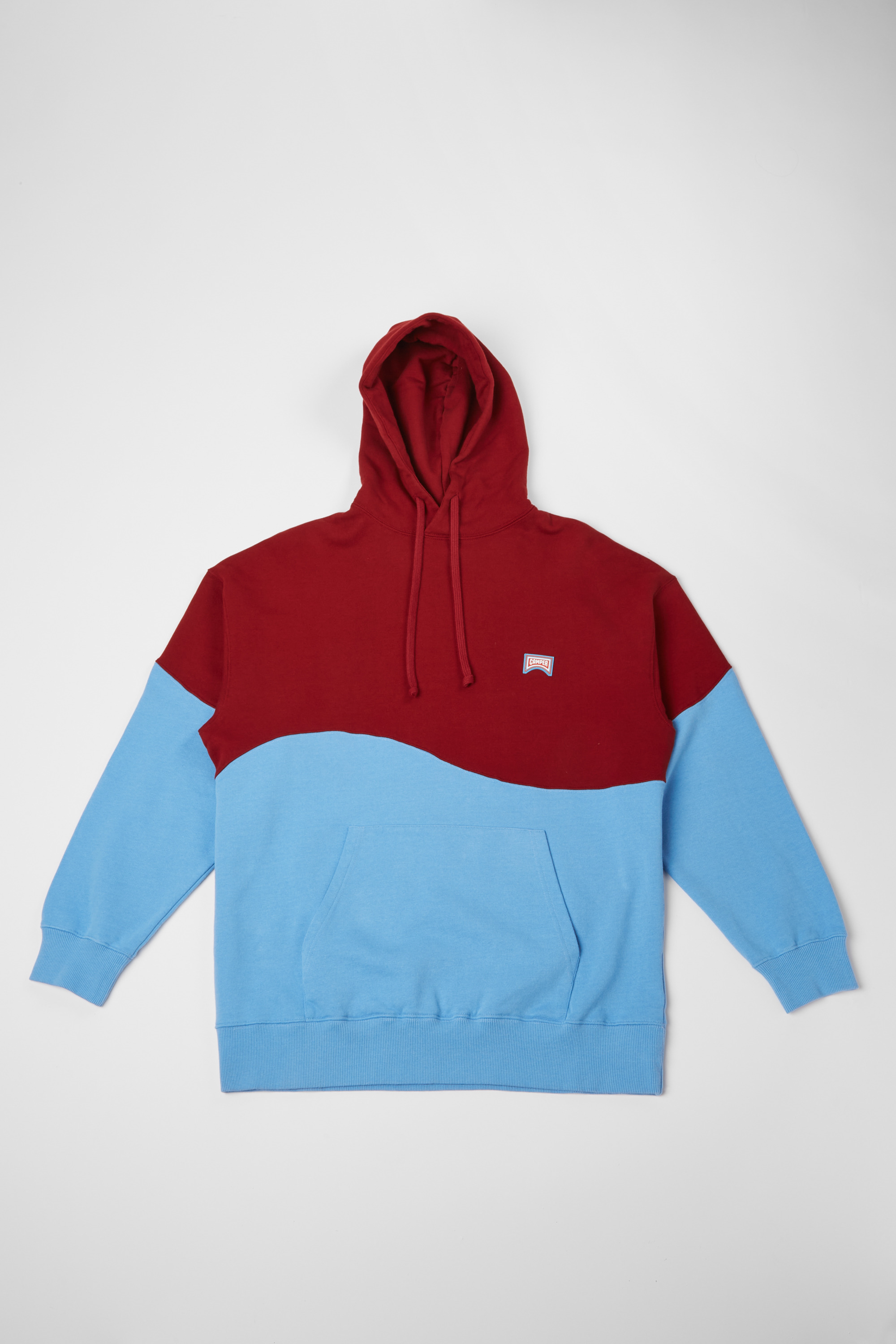 Hoodie - Burgund und blau unisex Hoodie
