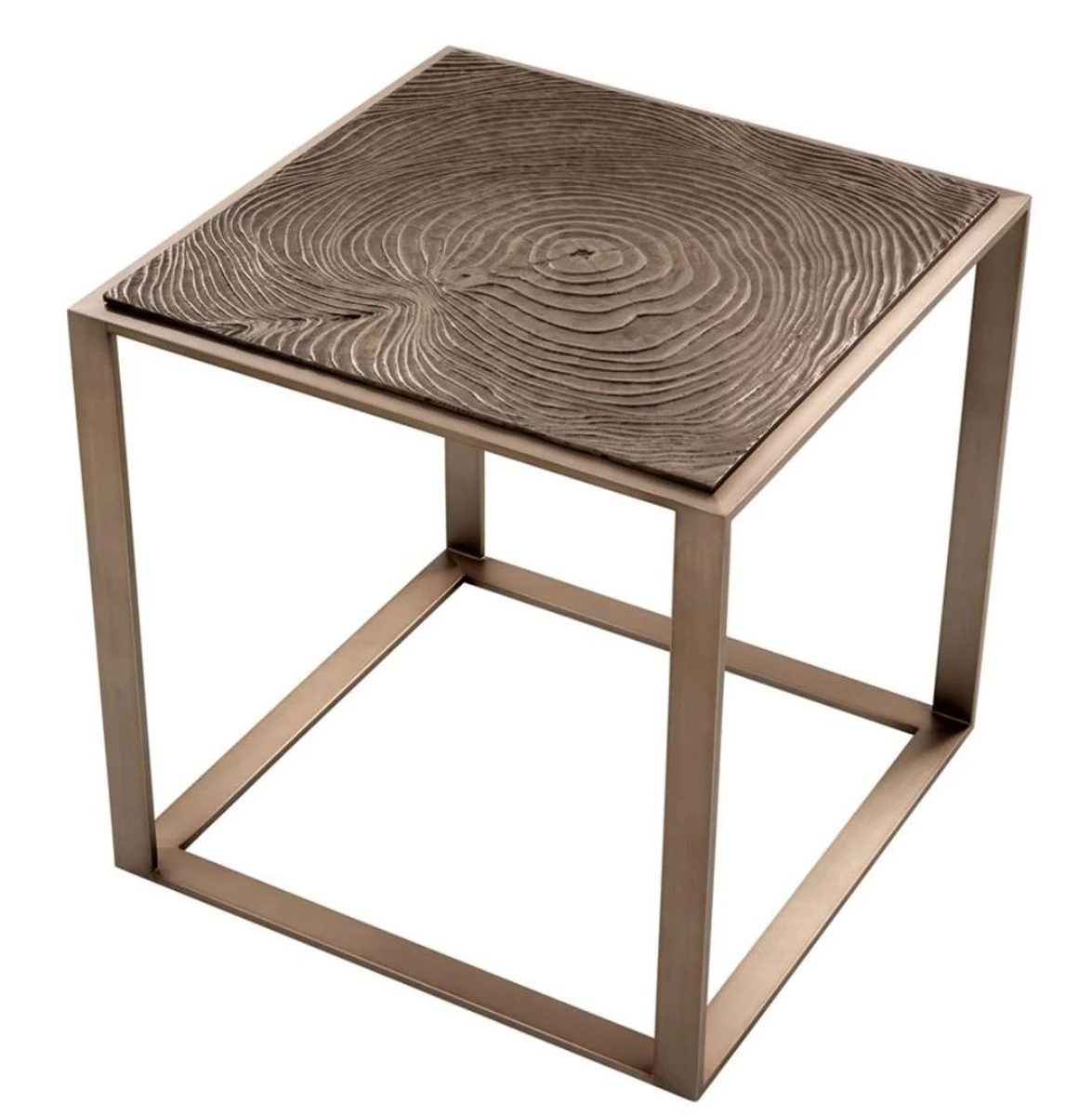 Luxury side table pink bronze 56 x 56 x H. 55.5 cm - Hotel Furniture