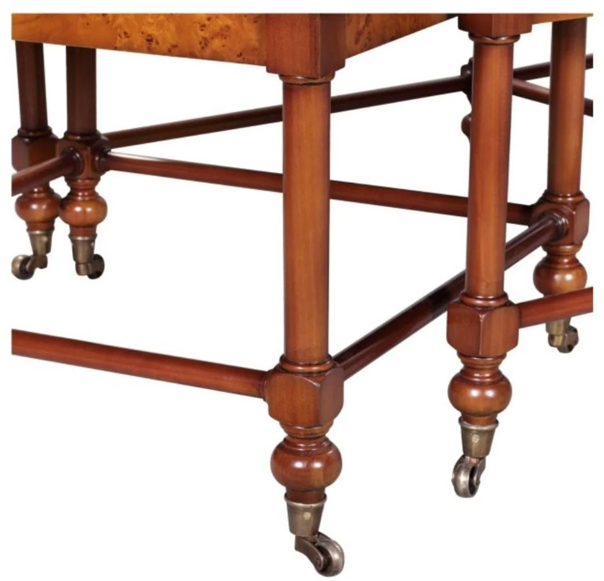 Luxury living room coffee table light brown / brown 133 x 81 x H. 50 cm - luxury quality