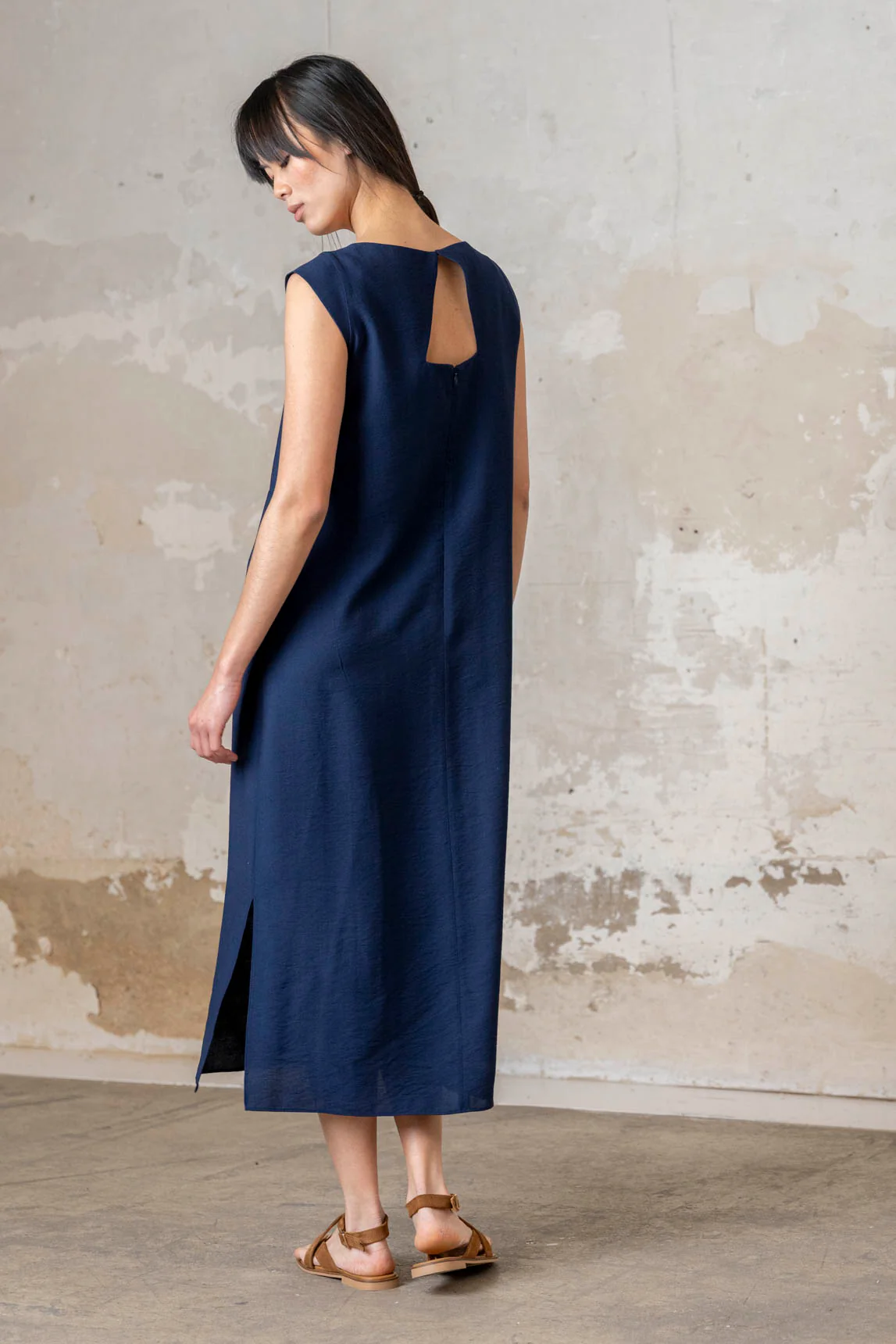 Rivera-Spain Blaues Tissi-Kleid