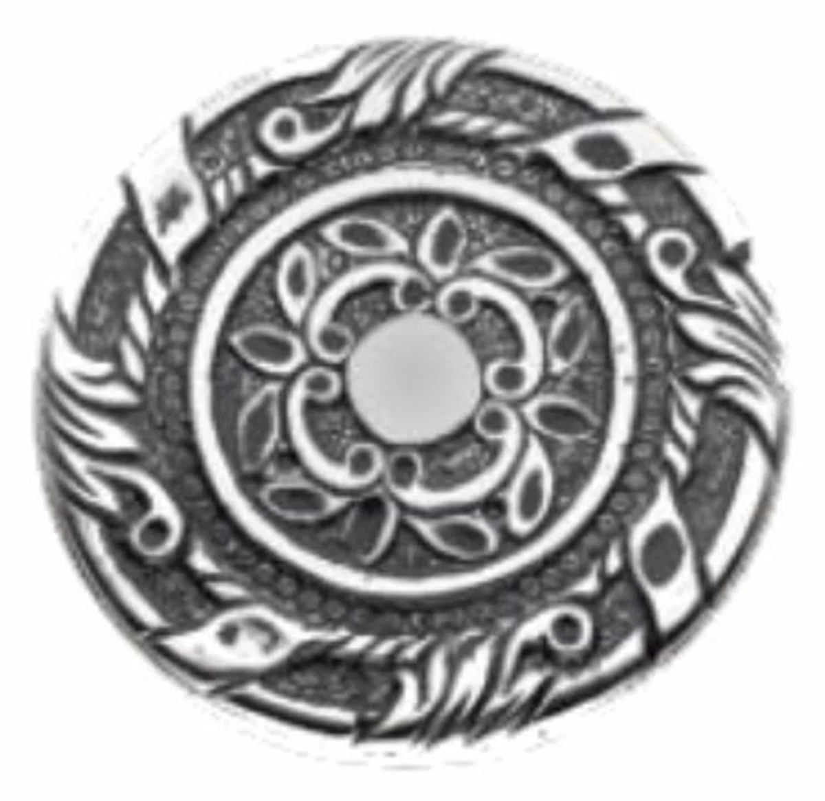 Baroque door handle set 14.2 x H. 8.4 cm - Various colors - 2 magnificent brass door handles with rosettes - Luxury quality - Made in Italy