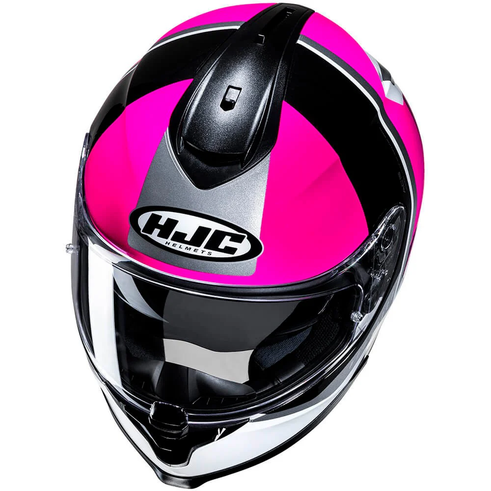 CASCO HJC C70N ALIA - NEGRO / BLANCO / ROSA