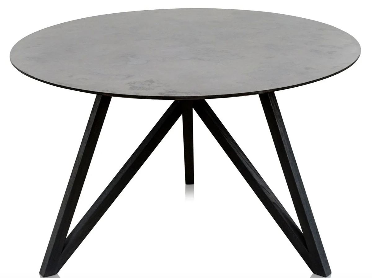 Luxury dining table with mineral-coated table top 120 x H. 76 cm - designer dining room furniture