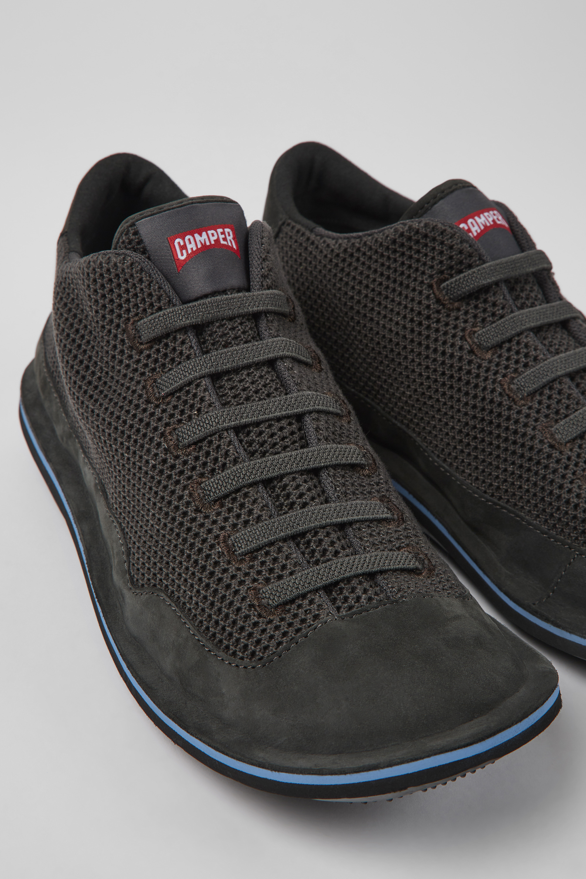 Beetle - Graues Textil und Nubuck Schuhe für Herren