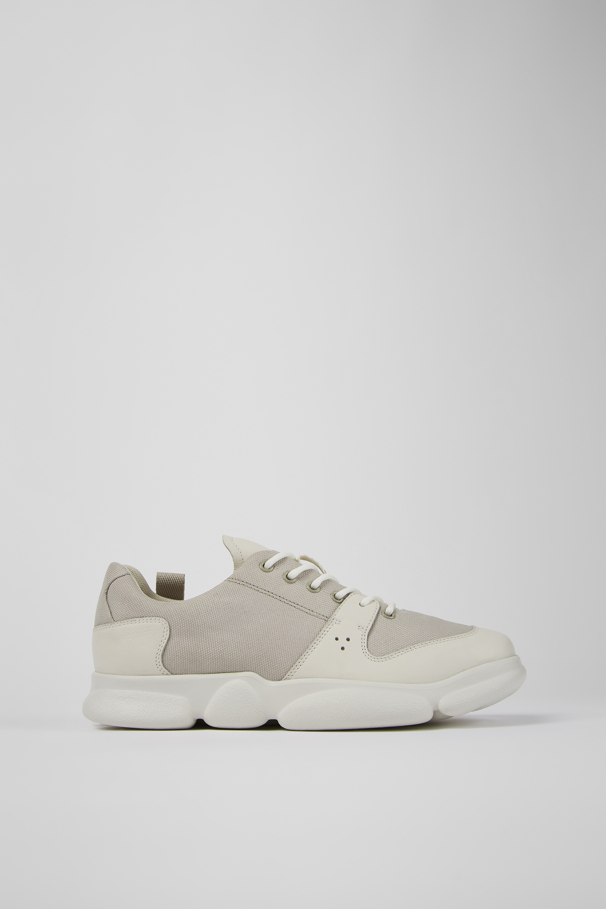 Karst - Weißes Leder und recycelte PET Sneaker für Herren