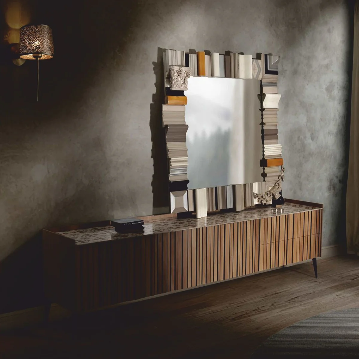 Luxury designer mirror colorful 135 cm - luxury designer furniture