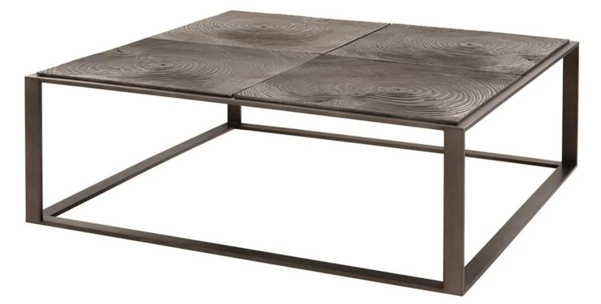 Luxury coffee table / living room table pink bronze 100 x 100 x H. 35 cm - Hotel Furniture