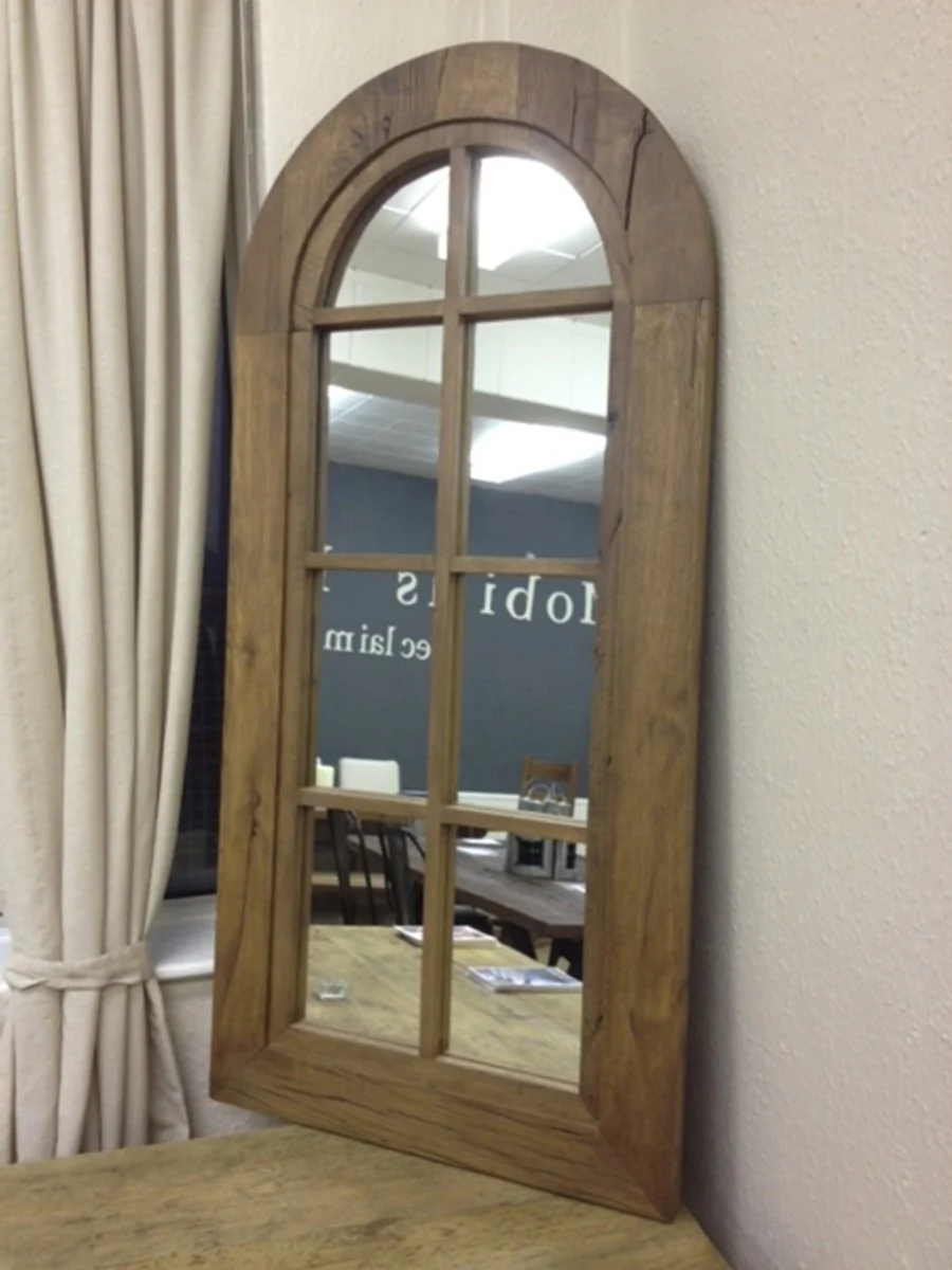 Solid wood wall mirror made of reclaimed oak wood 140 x 70 cm - Solid Oak Reclaimed Wood