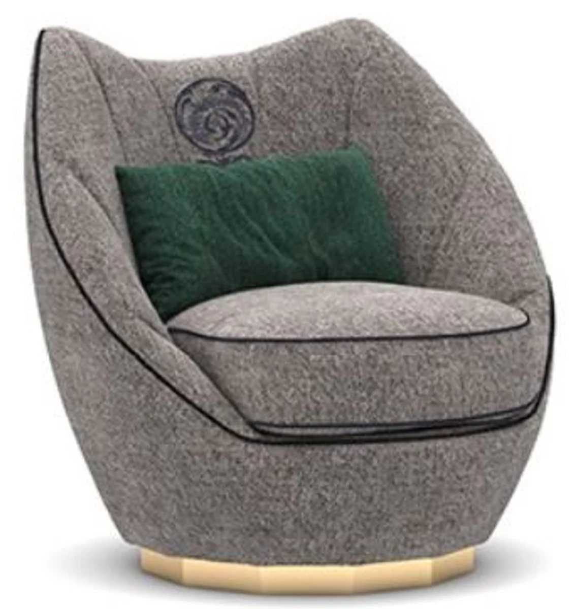 Luxury living room set gray / brown - 2 sofas & 2 armchairs & 1 coffee table set - Noble living room furniture - Luxury furniture