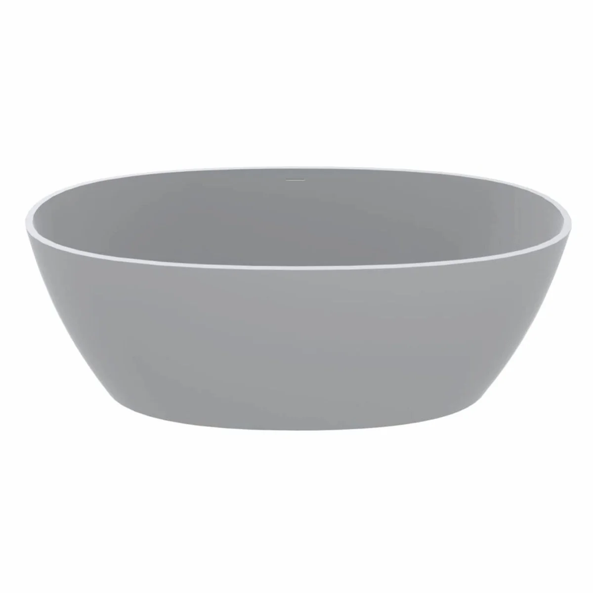 Freestanding luxury bathtub high gloss white 169.4 cm - bathroom furniture