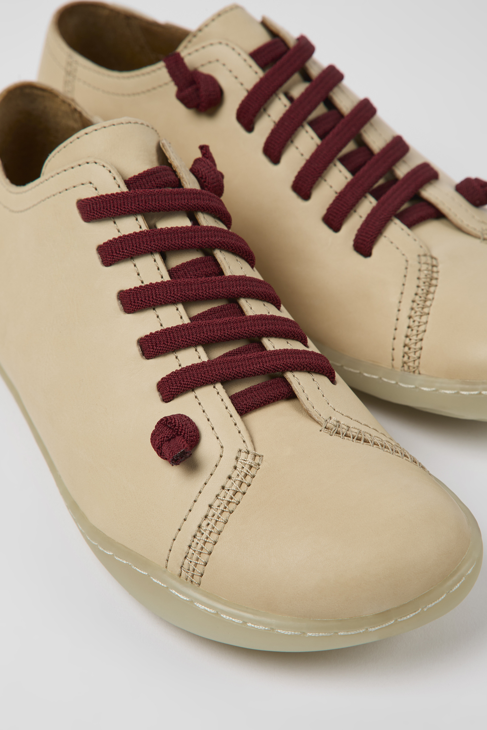 Peu - Beige Lederschuhe für Damen