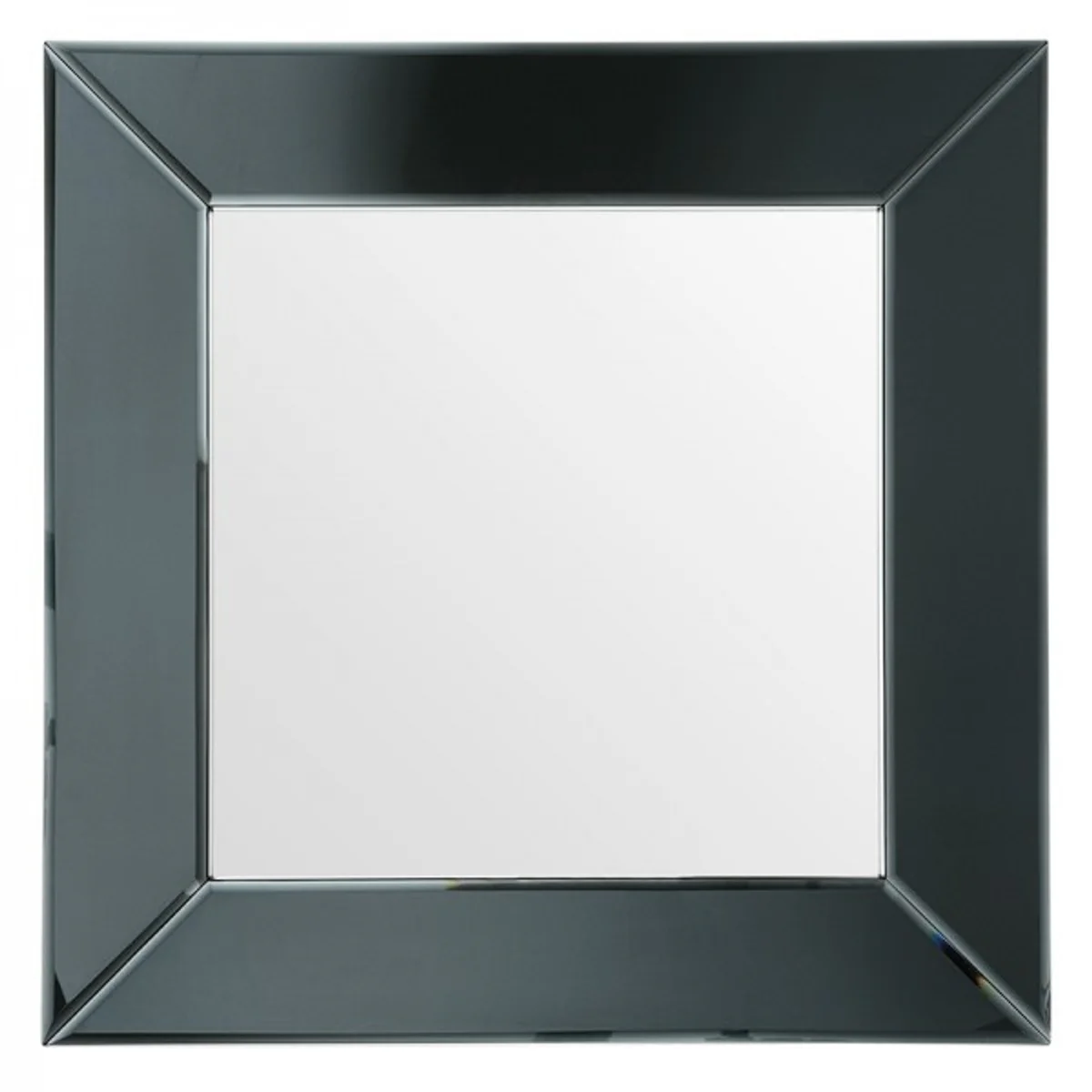Luxury wall mirror Neo Classic black / mirror glass 91 x 91 cm - wall mirror