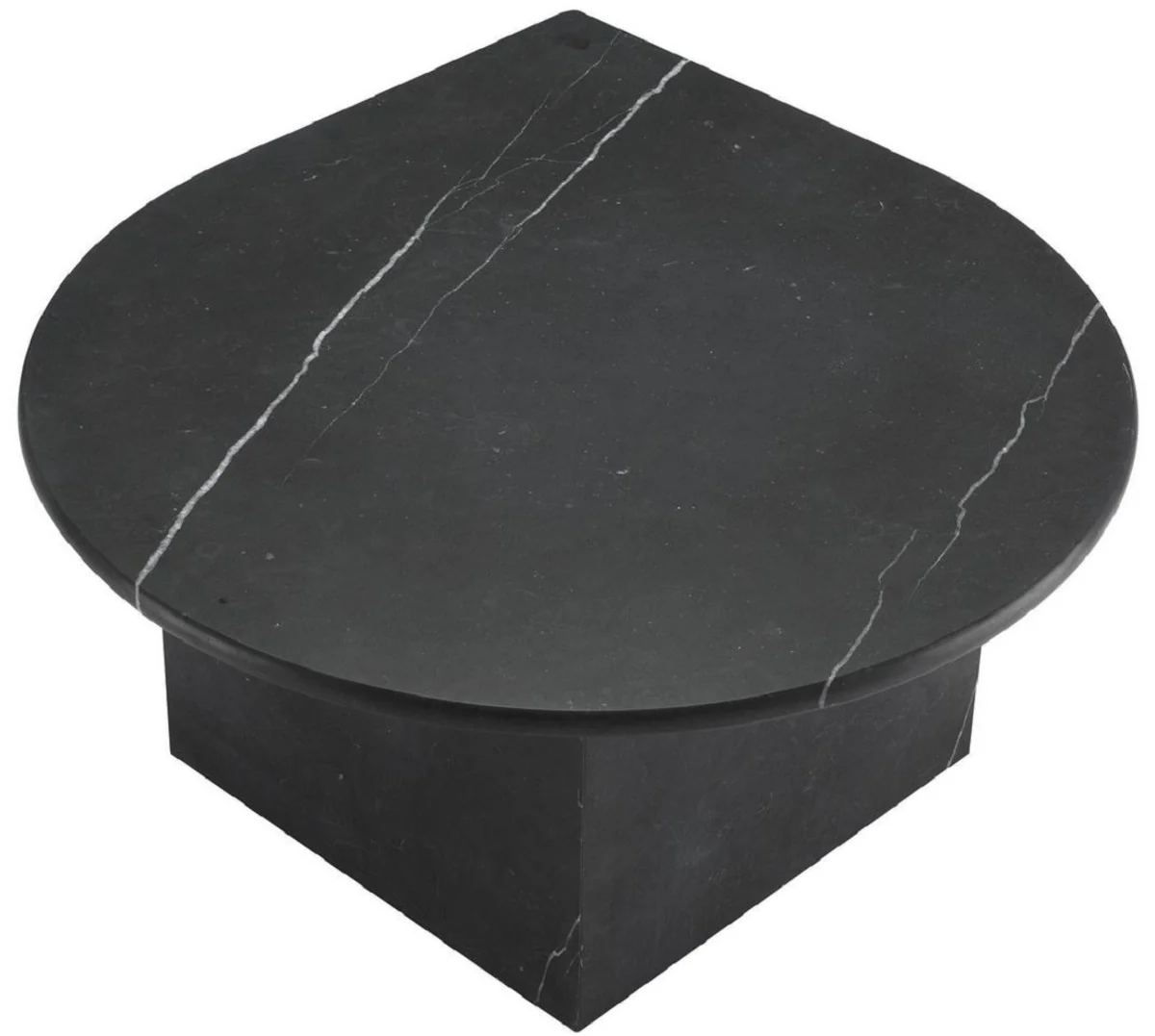 Luxury coffee table set black - 3 living room tables made of high-quality marble - luxury living room furniture