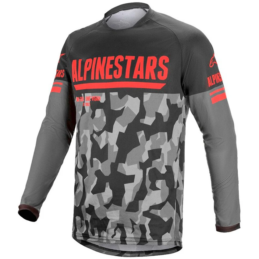 CAMISETA ALPINESTARs VENTURE R GRIS / ROJO