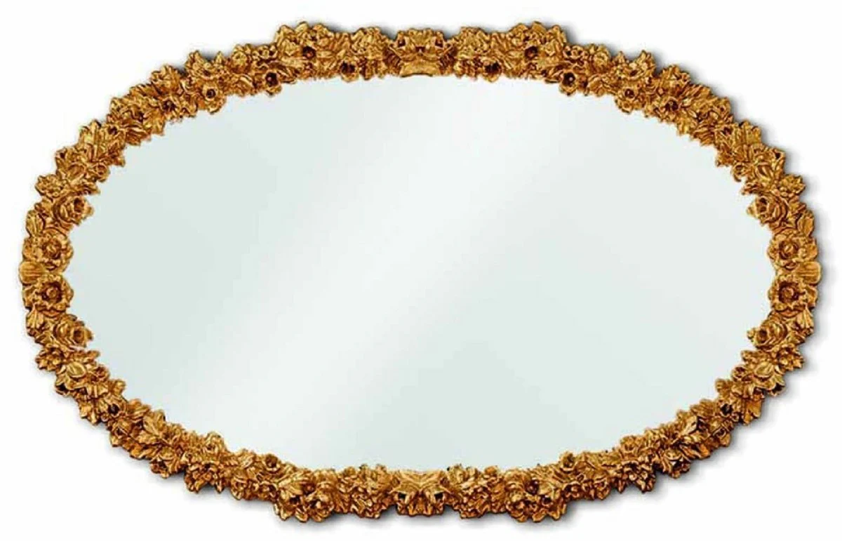 Luxury Baroque Mirror Gold 142.5 cm - Baroque Style Wall Mirror - Made in Italy