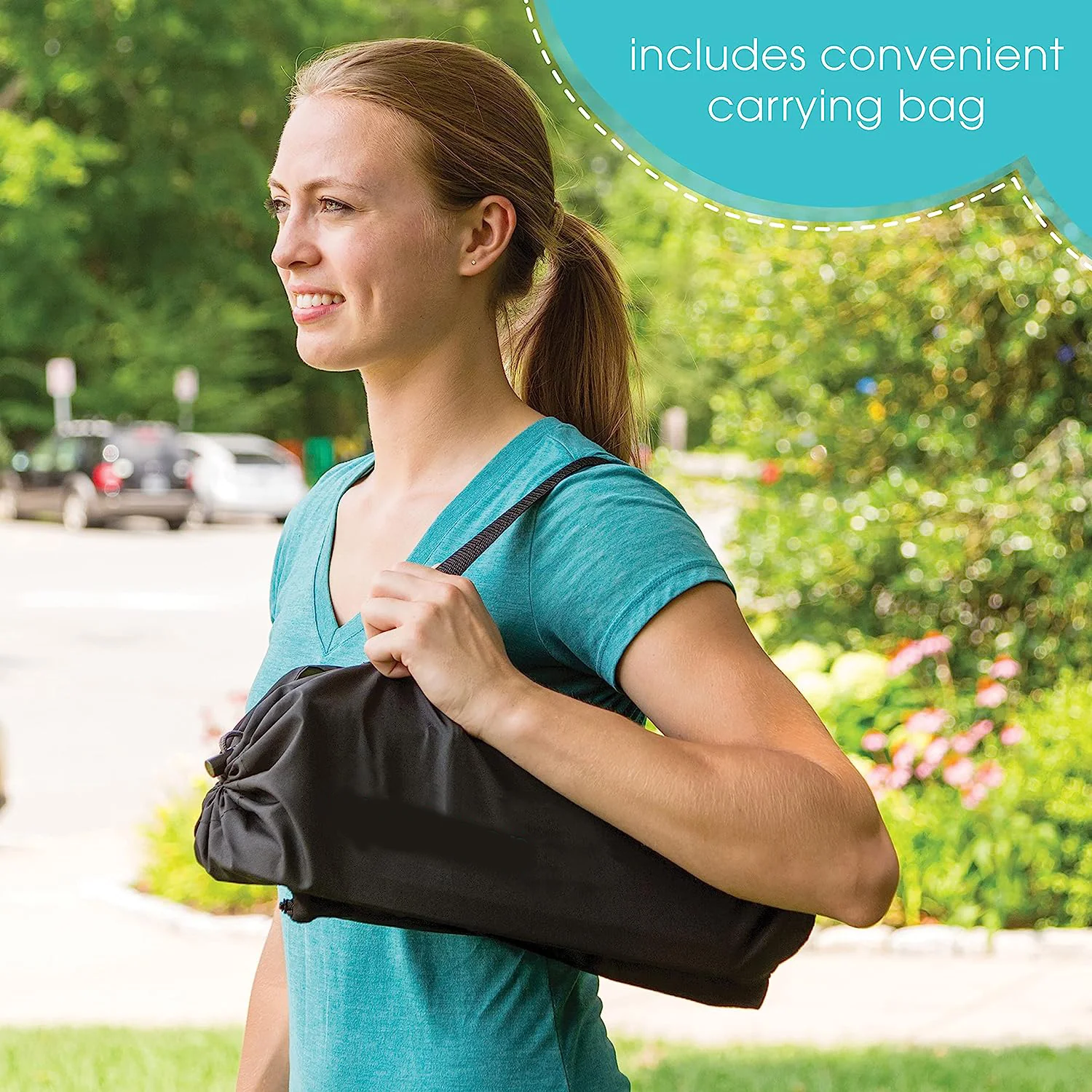 N Sit Tragbarer Sitzerhöhungsstuhl, Grau – Sitzerhöhung für den Innen-/Außenbereich – schnell, einfach und kompakt zusammenklappbar