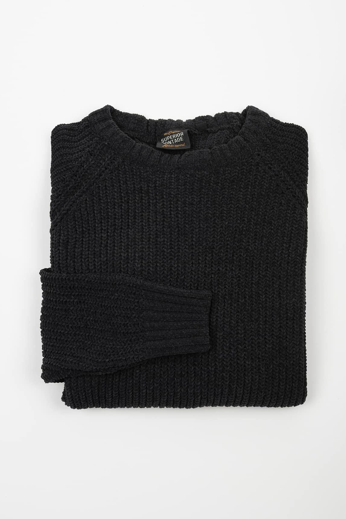 Rivera-Spain Superior schwarzer dicker Strickpullover