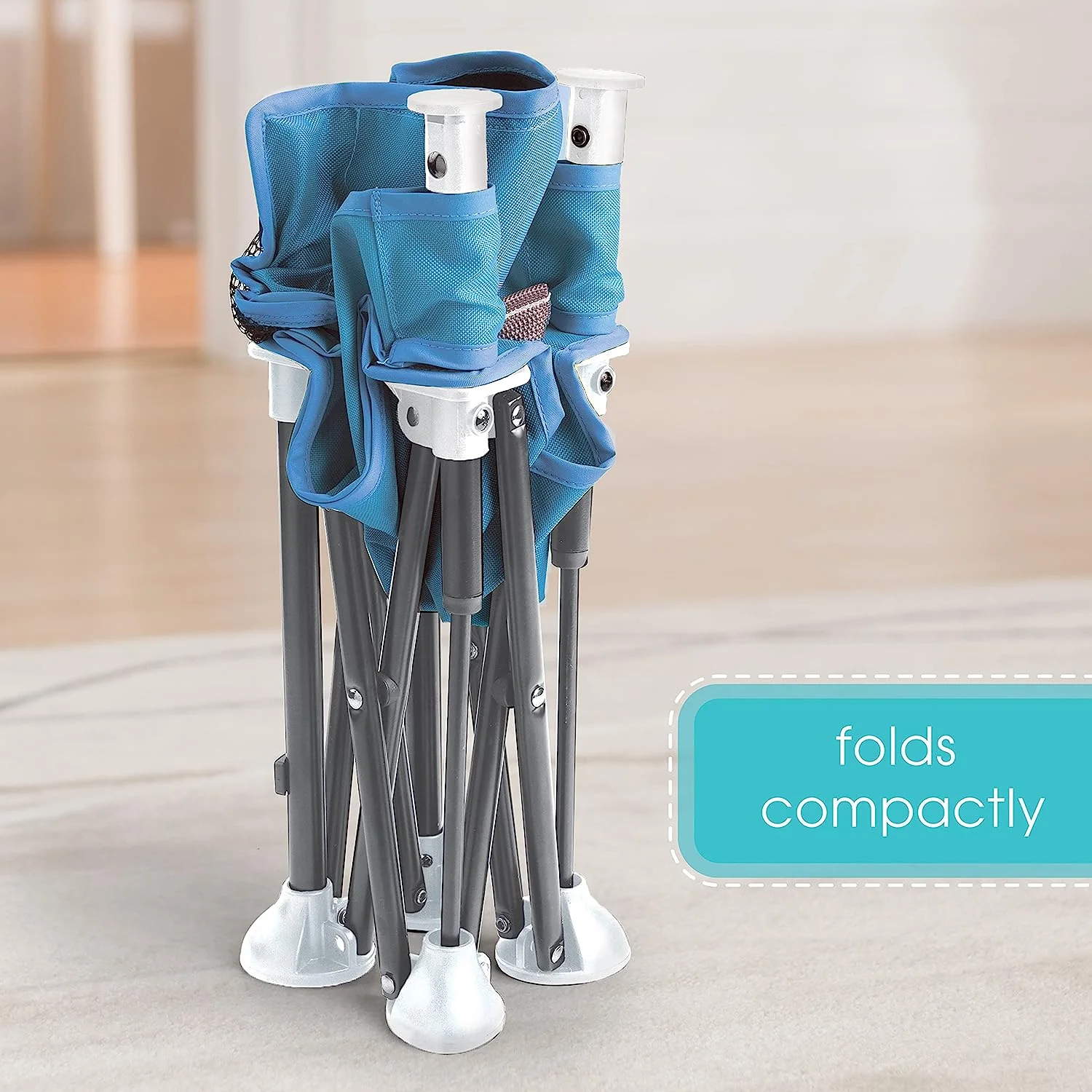 N Sit Tragbarer Sitzerhöhungsstuhl, Grau – Sitzerhöhung für den Innen-/Außenbereich – schnell, einfach und kompakt zusammenklappbar